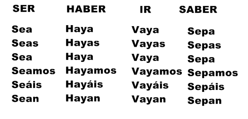 present ir verb endings spanish